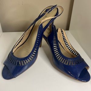 Navy Blue Kelly & Katie sling back heels